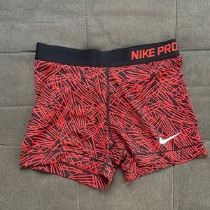 Red orange Nike sport short